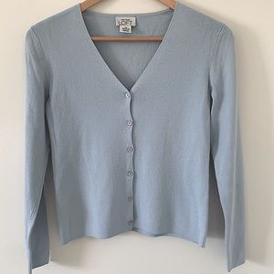 4/$25 Loft Women's Soft Blue V-Neck Front Button Cardigan XS